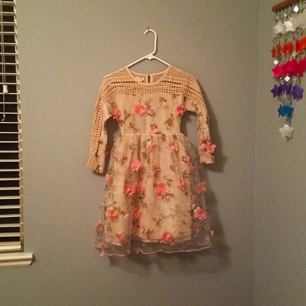 Beautiful 3d flower dress